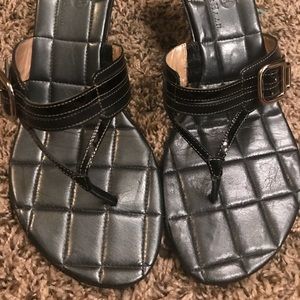 Cole Haan Black Wedge Sandal size 10